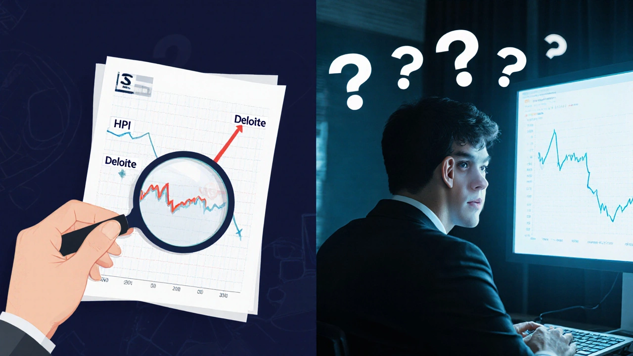 Porovnání informovaného investora s analyzujícím pohledem a nezkušeného investor, který se spoléhá jen na jedno číslo.