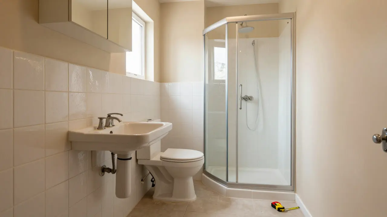 Malá koupelna v paneláku: rekonstrukční tipy pro více prostoru a pohodlí