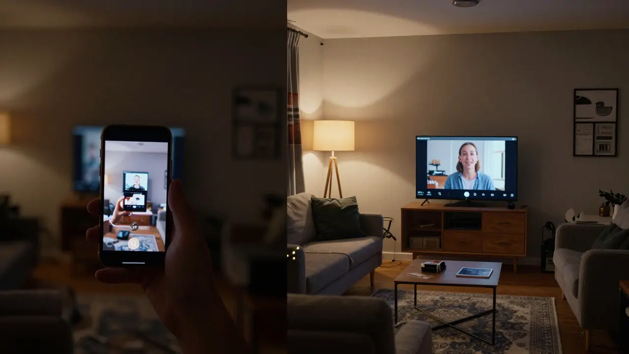 Side-by-side comparison of a poorly photographed apartment versus its professionally marketed version.