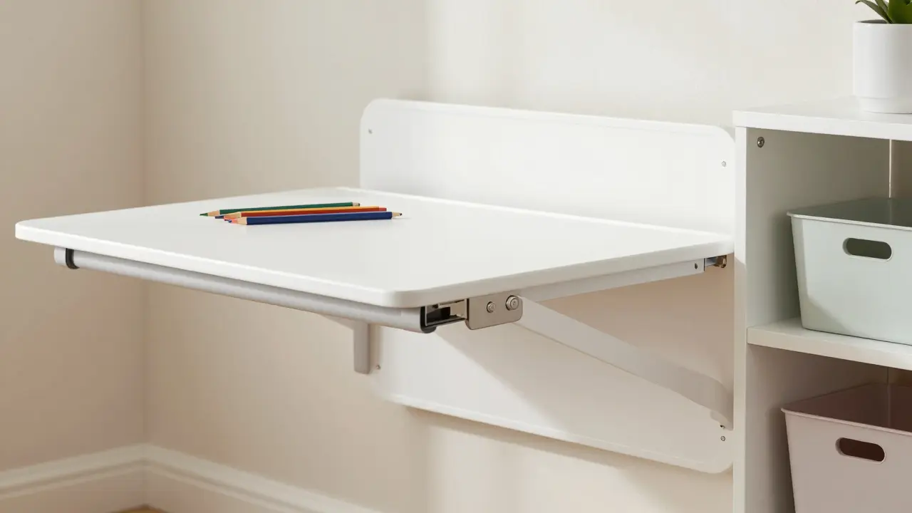 Skládací psací stůl pro úsporu místa v interiéru