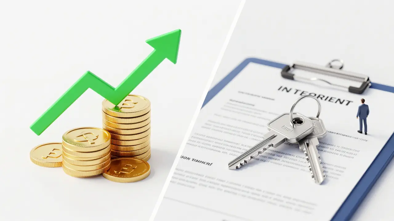 Konceptuální znázornění investora versus kupujícího pro vlastní bydlení.