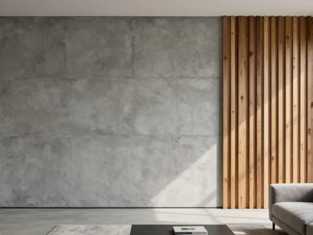 Betonový vzhled na stěně: Jak ovládnout industriální styl v interiéru