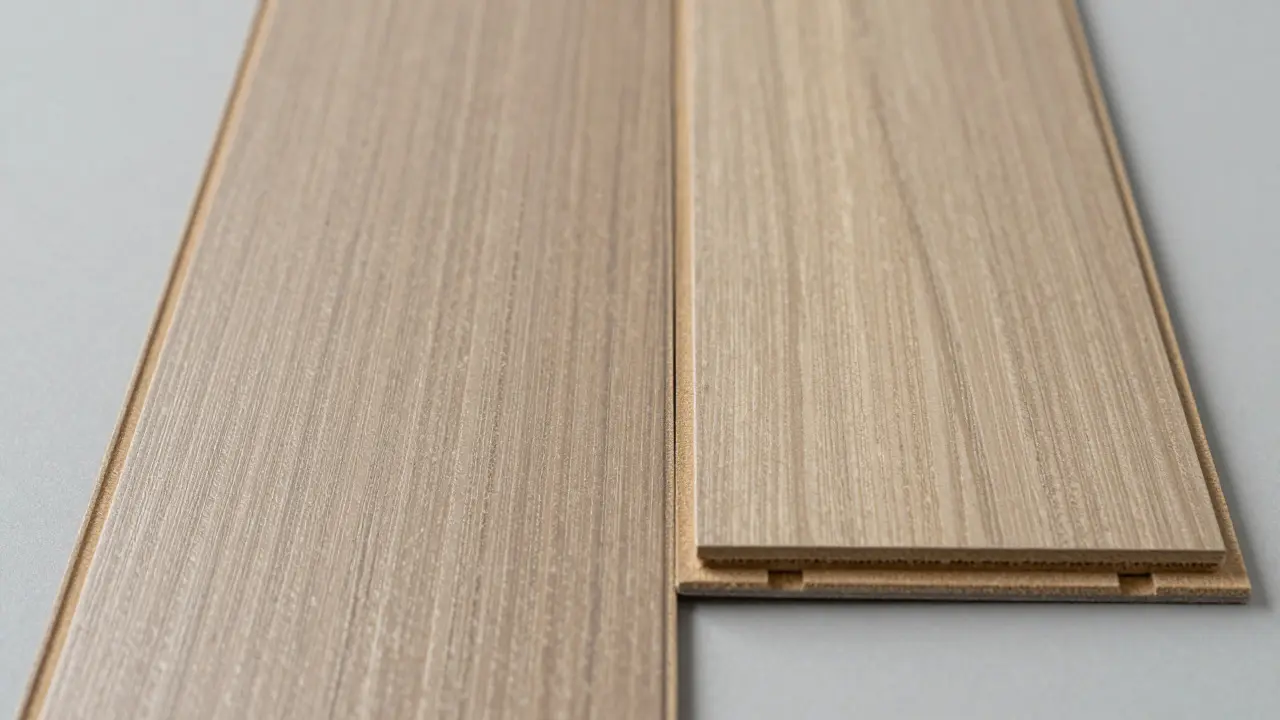 Porovnání tenkého vinilu a tlustšího laminátu zblízka
