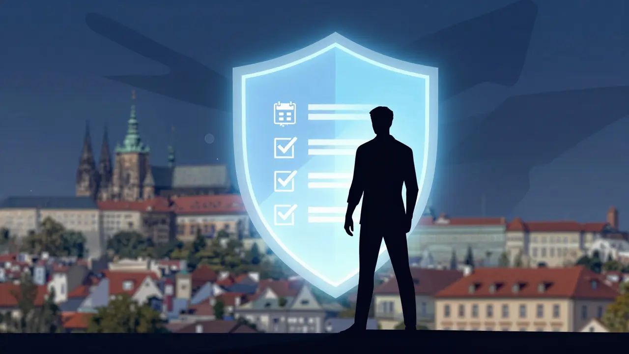 Symbol ochrany a regulace na trhu nemovitostí