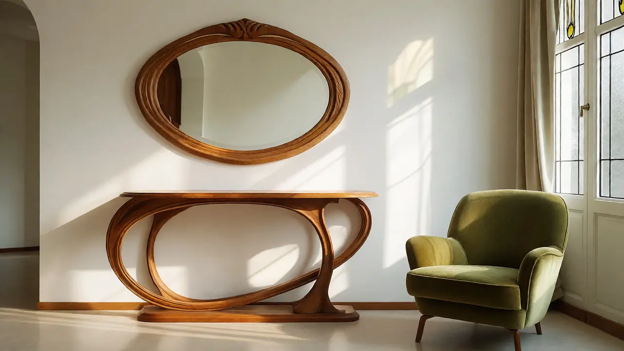 Art Nouveau v interiéru: Jak využít secesní křivky a dekor bez přeplnění