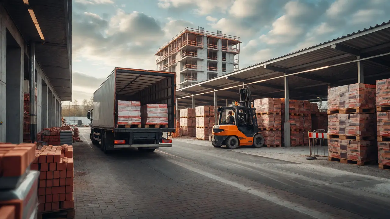 Logistika stavby: Jak efektivně řešit sklady materiálu a stavební výtah