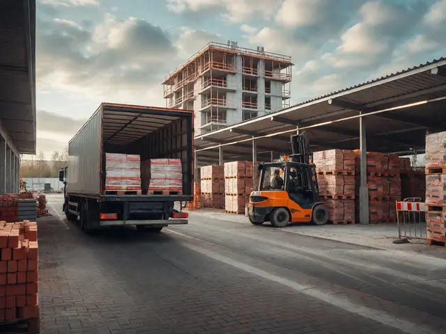Logistika stavby: Jak efektivně řešit sklady materiálu a stavební výtah